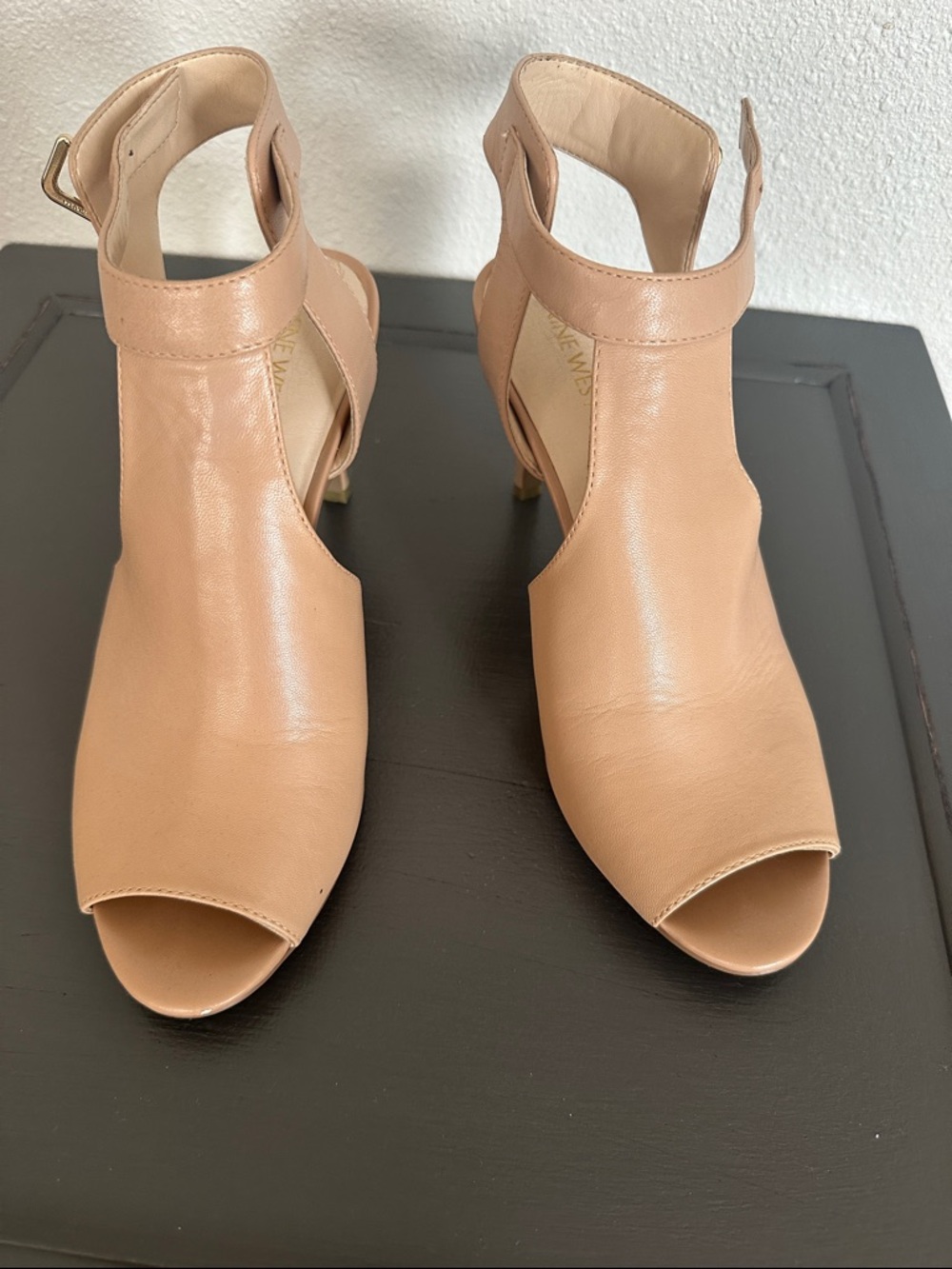 Nine West Blush Open-Toe Ankle Strap Heels